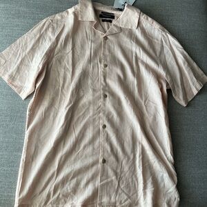 NWT Kenneth Cole Pale Pink Slim Fit Shirt